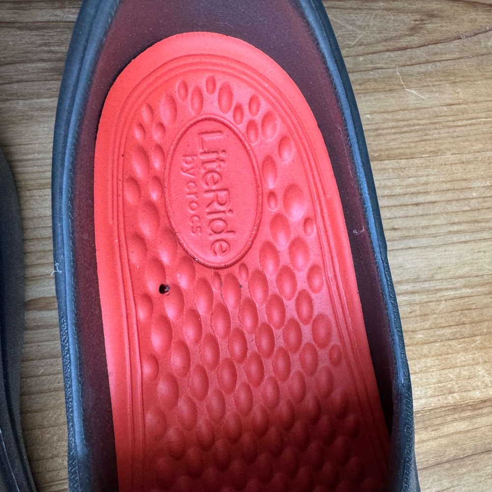 WOMEN'S CROCS WORK NERIA PRO II Black SLIP-RESISTANT CLOGS size 9 - Picture 4 of 6